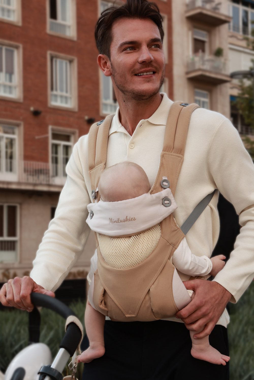Mochila Portabebés PureComfort - Beige - Imagen 6