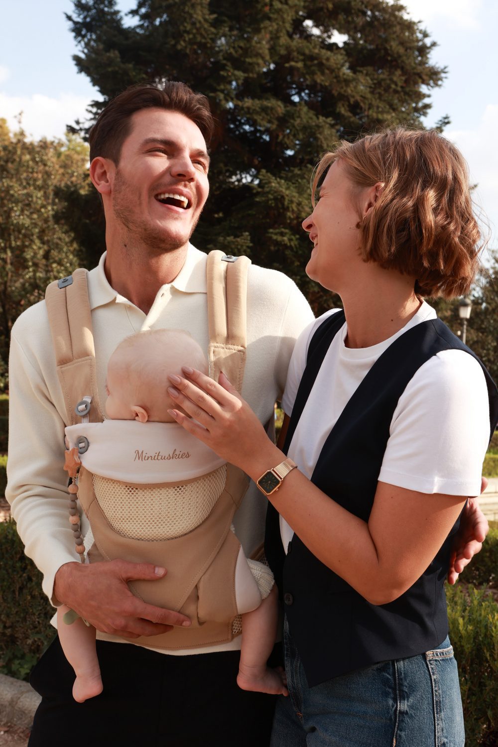 Mochila Portabebés PureComfort - Beige - Imagen 5