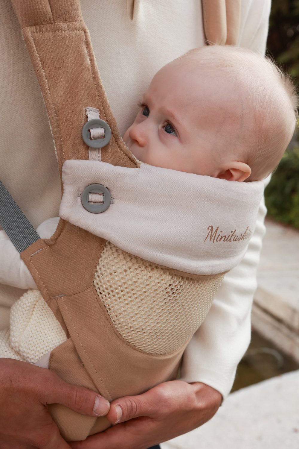 Mochila Portabebés PureComfort - Beige - Imagen 7