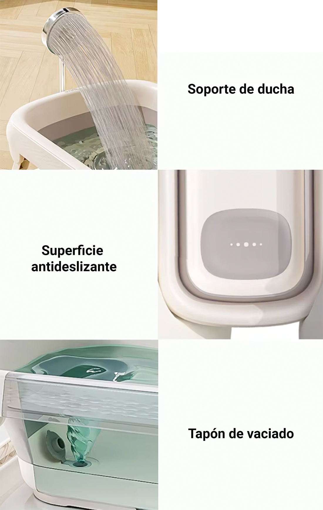 PACK Bañera plegable SmartBath - Grey - Imagen 5